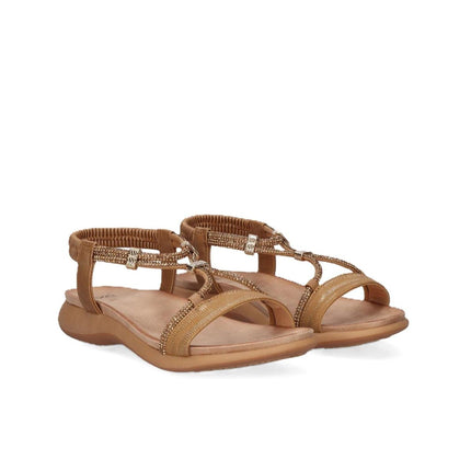 Exe Sandalo Confort Basso Donna Laminato Bronzo BZX47962-4 LAMINATO Exe 