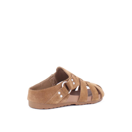 Exe Sandalo Sabot Donna in Camoscio Taupe YB25C49-01 SUEDE Exe 