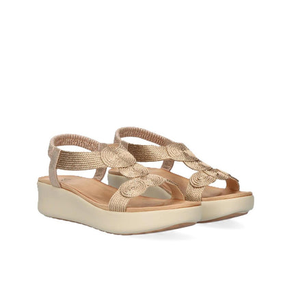 Exe Sandli Confort Donna con Zeppa Laminato Rosa Gold ZFB1951-H12 LAMINATO Exe 