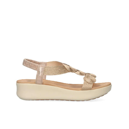 Exe Sandli Confort Donna con Zeppa Laminato Rosa Gold ZFB1951-H12 LAMINATO Exe 