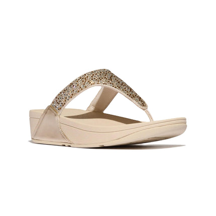 FitFlop Sandali Donna Infradito con Micro Strass Platino A4L-675 LULU STONE STRASS FitFlop 
