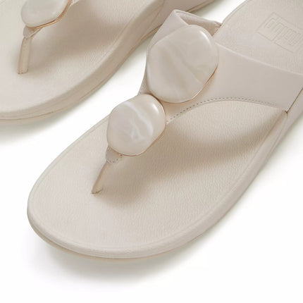 FitFlop Sandali Donna Infradito Bianco con Pietre A4T-C15 LULU STONE FitFlop 