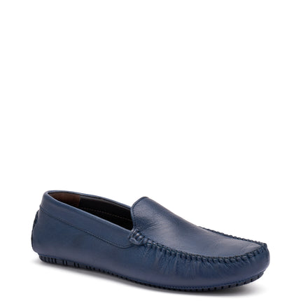 Frau Mocassino Car Shoe Barca Uomo in Pelle Blu 12M0 BLUE Frau 
