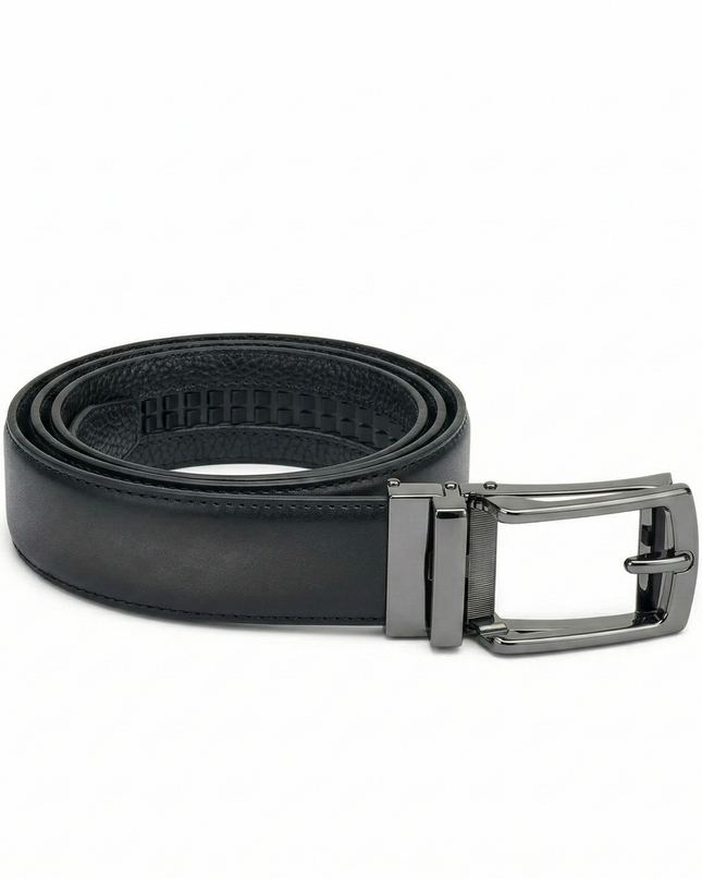 Frau Cintura Uomo con Chiusura a Scatto in Pelle Nera 148C SHADE BLACK Frau 