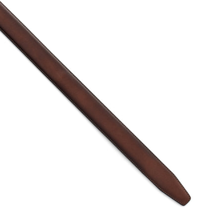 Frau Cintura Uomo con Chiusura a Scatto in Pelle Marrone 148C SHADE BROWN Frau 