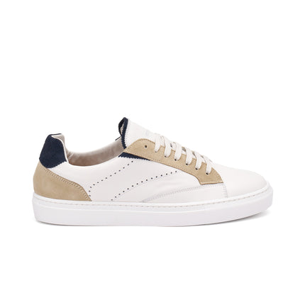 Frau Sneakers Uomo Bassa in Pelle Multi Bianco 29M2 ABISSO Frau 