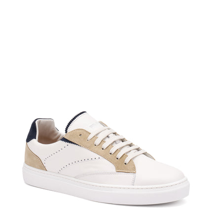 Frau Sneakers Uomo Bassa in Pelle Multi Bianco 29M2 ABISSO Frau 