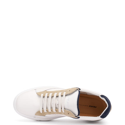 Frau Sneakers Uomo Bassa in Pelle Multi Bianco 29M2 ABISSO Frau 