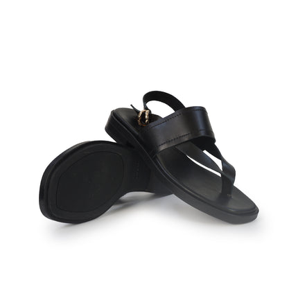 Frau Sandali Infradito Basso Donna in Pelle Nero 87M4 LONDON BLACK Frau 