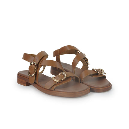 Frau Sandalo Basso Donna in Pelle Mou 87M6 LONDON MOU Frau 