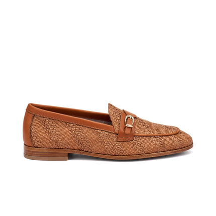Frau Mocassino Donna con Fibbia in Pelle Caramello 94F5 EAR Frau 