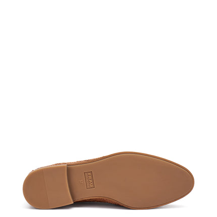 Frau Mocassino Donna con Fibbia in Pelle Caramello 94F5 EAR Frau 