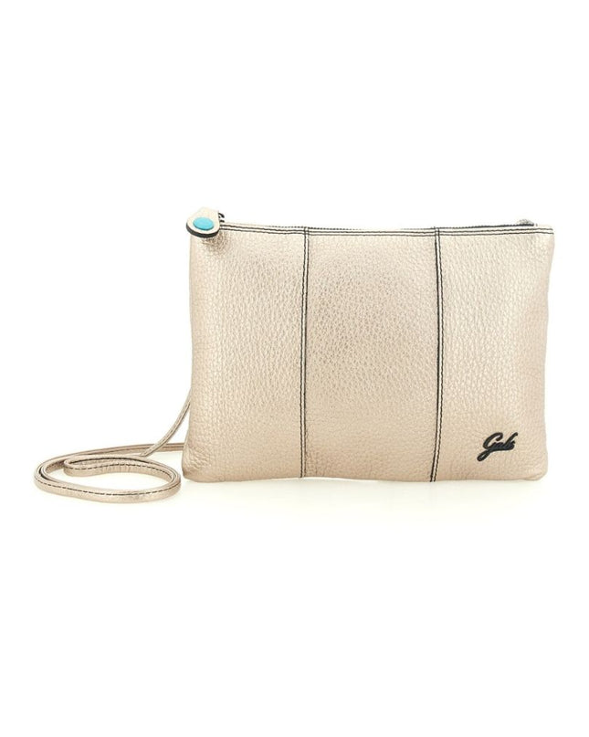 Gabs Pochette Donna con Tracolla in Pelle Oro Chiaro BEYONCE TG M BULL LAMINATO Gabs 