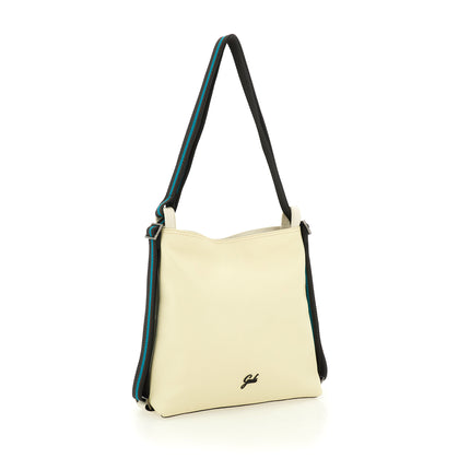 Gabs Borsa Zaino Trasformabile in Pelle Lino Panna DORINA TG M LINO PANNA Gabs 