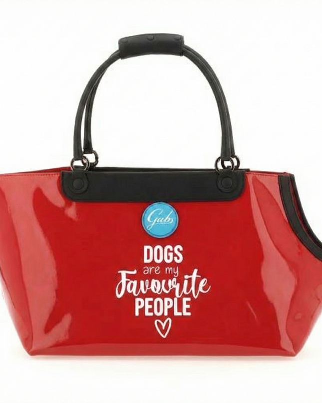 Gabs Borsa Trasportino per Cane in PVC Rosso GABSDOGS TG M SPALMATO Gabs 
