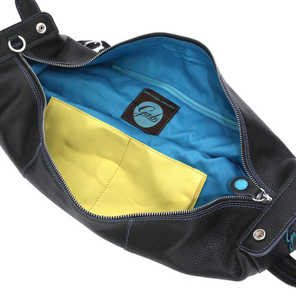 Gabs Borsa Zaino Trasformabile in Pelle Nera GRETA TG M BLACK Gabs 