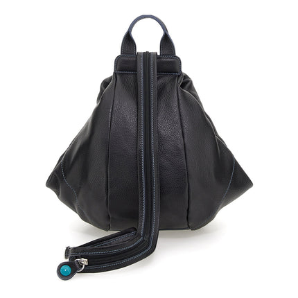 Gabs Borsa Zaino Trasformabile in Pelle Nera GRETA TG M BLACK Gabs 