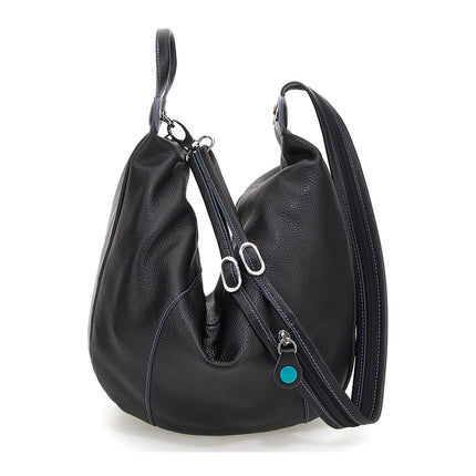 Gabs Borsa Zaino Trasformabile in Pelle Nera GRETA TG M BLACK Gabs 
