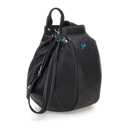 Gabs Borsa Zaino Trasformabile in Pelle Nera GRETA TG M BLACK Gabs 