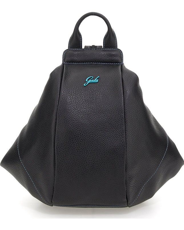 Gabs Borsa Zaino Trasformabile in Pelle Nera GRETA TG M BLACK Gabs 