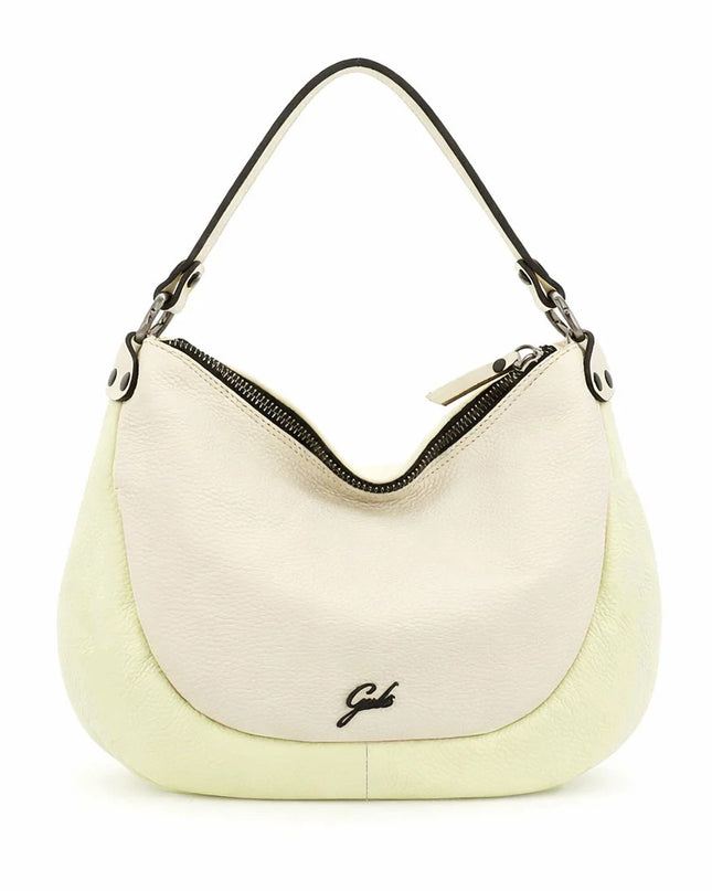 Gabs Borsa a Spalla con Tracolla in Pelle Lino Panna MARTY TG M LINO PANNA Gabs 