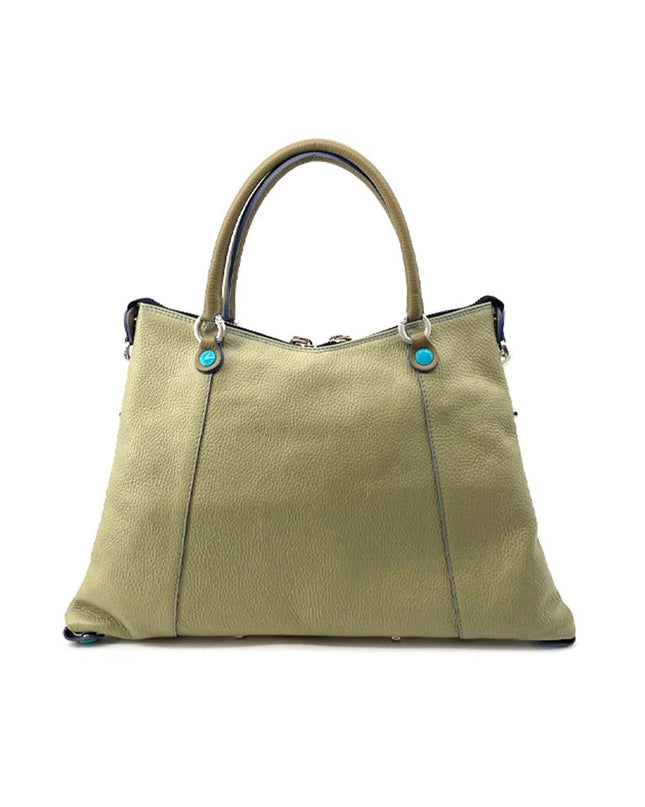 Gabs Borsa Donna Shopper Trasformabile in Pelle Celadon Savana THAMARA PLUS TG M CELADON SAVANA Gabs 