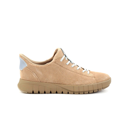Geox Sneakers Donna Flextride Plus FastIn in Camoscio Crema D657SC FLEXTRIDE CREAM Geox 