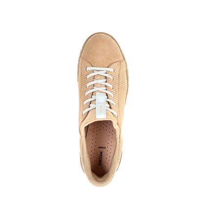 Geox Sneakers Donna Flextride Plus FastIn in Camoscio Crema D657SC FLEXTRIDE CREAM Geox 