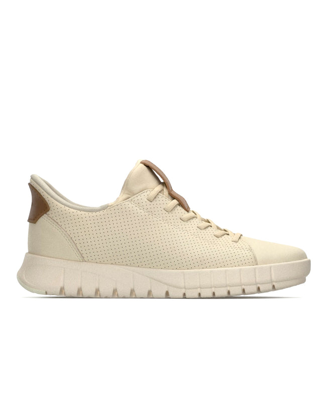 Geox Sneakers Donna Flextride Plus FastIn in Pelle Beige D657SC FLEXTRIDE PAPYRUS Geox 