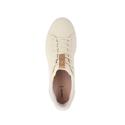 Geox Sneakers Donna Flextride Plus FastIn in Pelle Beige D657SC FLEXTRIDE PAPYRUS Geox 