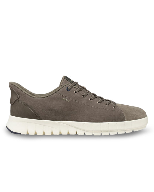 Geox Sneakers Uomo Flextride Plus FastIn Tessuto e Camoscio Grigio U65MAC FELXTRIDE GREY Geox 