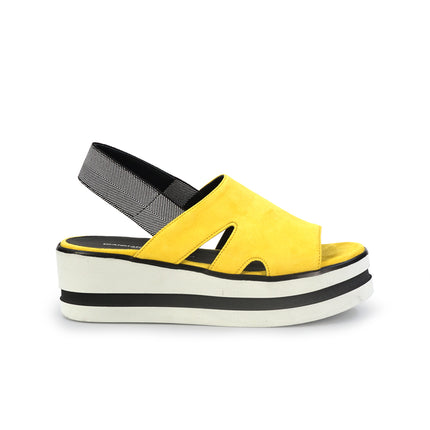Gianmarco Sorelli Sandalo Donna Platform con Zeppa in Camoscio Giallo 2101 XARA YELLOW Gianmarco Sorelli 