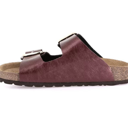 Grunland Sandali Donna Plantare Sughero Doppia Fibbia in Tessuto Bordeaux CB1802 ENNY VINACCIA Grunland 