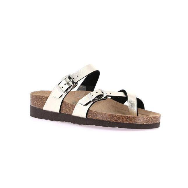 Grunland Sandalo Plantare Infradito Sughero Bio Donna Laminato Champagne CB2438 HOLA CHAMPAGNE Grunland 