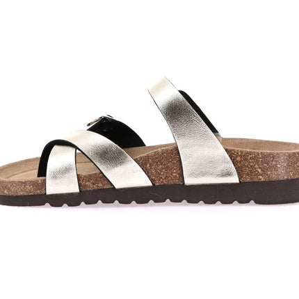 Grunland Sandalo Plantare Infradito Sughero Bio Donna Laminato Champagne CB2438 HOLA CHAMPAGNE Grunland 