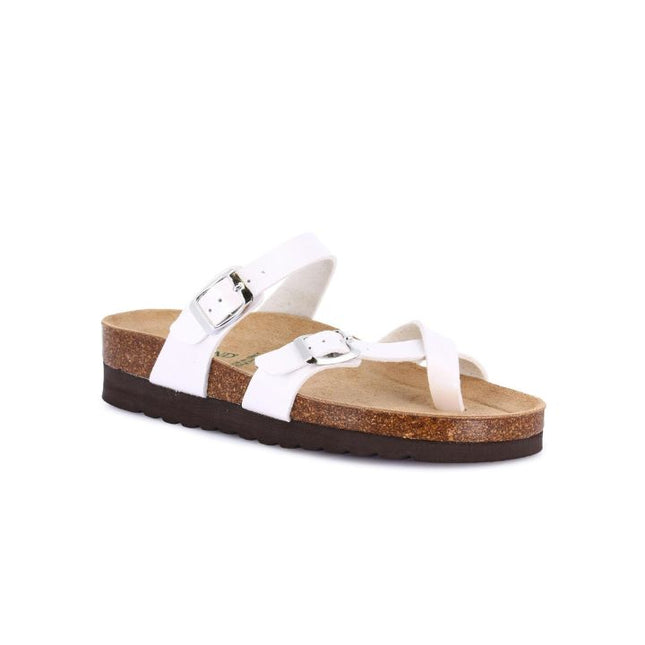 Grunland Sandalo Plantare Infradito Sughero Bio Donna Laminato Perla CB2438 HOLA PERLA Grunland 