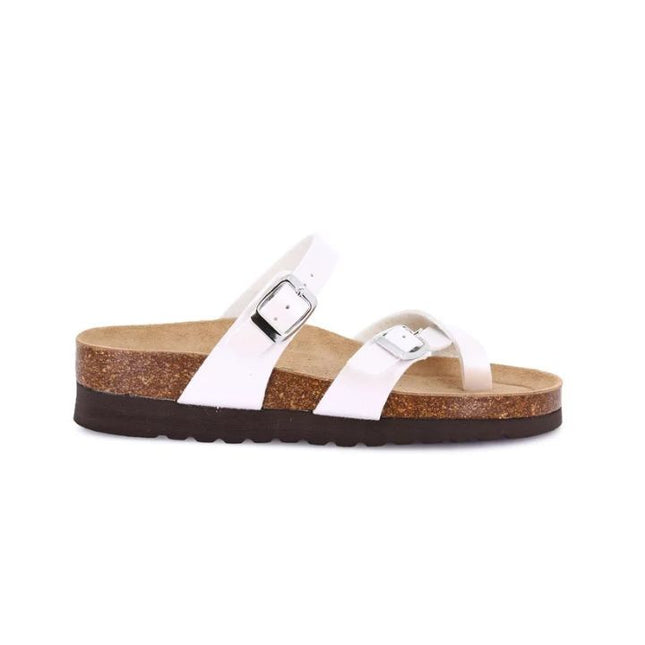 Grunland Sandalo Plantare Infradito Sughero Bio Donna Laminato Perla CB2438 HOLA PERLA Grunland 