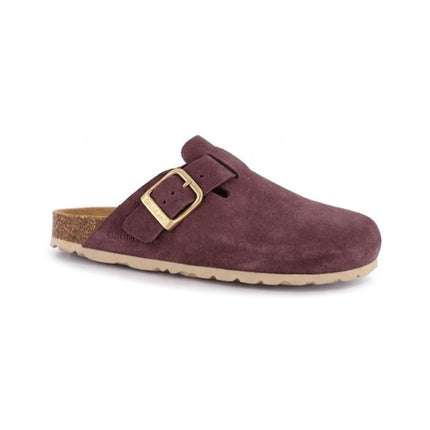 Grunland Sandali Plantare Morbido Sughero Bio Donna in Camoscio Bordeaux CB2609 SARA VINACCIA Grunland 