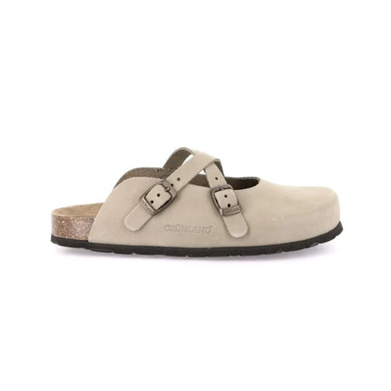 Grunland Sandali Plantare Morbido Sughero Bio Donna in Nabuk Kaki CB6684 SARA KAKI Grunland 