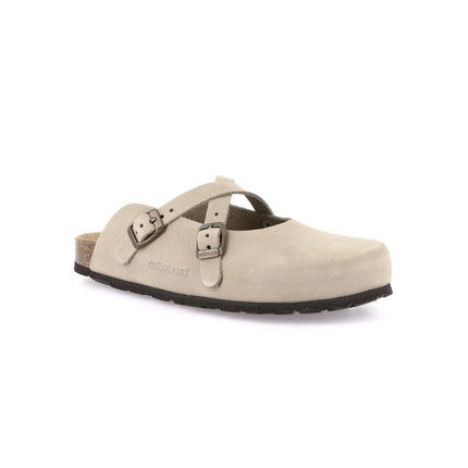 Grunland Sandali Plantare Morbido Sughero Bio Donna in Nabuk Kaki CB6684 SARA KAKI Grunland 