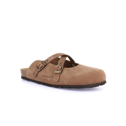 Grunland Sandali Plantare Morbido Sughero Bio Donna in Nabuk Marrone CB6684 SARA MARRONE Grunland 