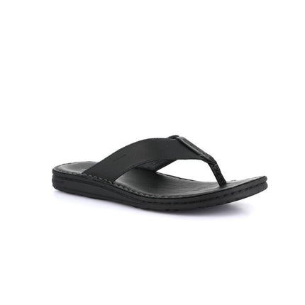 Grunland Sandali Infradito Uomo in Pelle Nera CI3083 LAPO NERO Grunland 