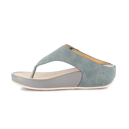 Grunland Infradito Donna Ciabatta Confort con Velcro in Tessuto Jeans CI3115 DIRA AVIO Grunland 