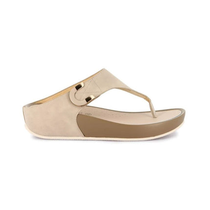 Grunland Infradito Donna Ciabatta Confort con Velcro in Tessuto Beige CI3115 DIRA BEIGE Grunland 