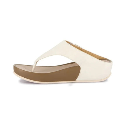 Grunland Infradito Donna Ciabatta Confort con Velcro in Tessuto Bianco CI3115 DIRA WHITE Grunland 