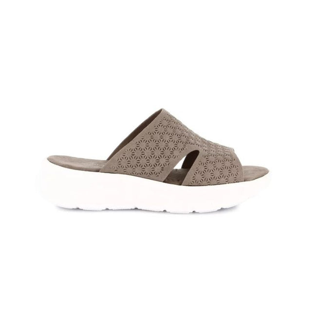 Grunland Sandali Donna con Zeppa Morbida in Tessuto Taupe CI3133 SAVA TAUPE Grunland 