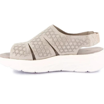 Grunland Sandali Donna con Zeppa Morbida Elastico al Tallone in Tessuto Grigio SA2011 SAVA METAL Grunland 