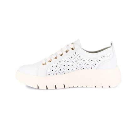 Grunland Sneakers Traforata Donna in Ecopelle Bianca SC6180 SEVA WHITE Grunland 