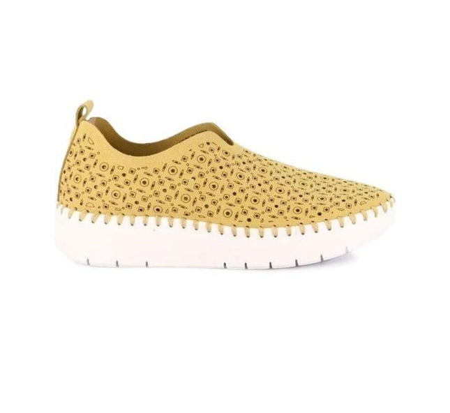 Grunland Slipon Traforata Donna in Tessuto Paglia Beige SC6184 SILI BEIGE Grunland 