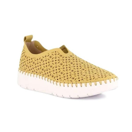 Grunland Slipon Traforata Donna in Tessuto Paglia Beige SC6184 SILI BEIGE Grunland 